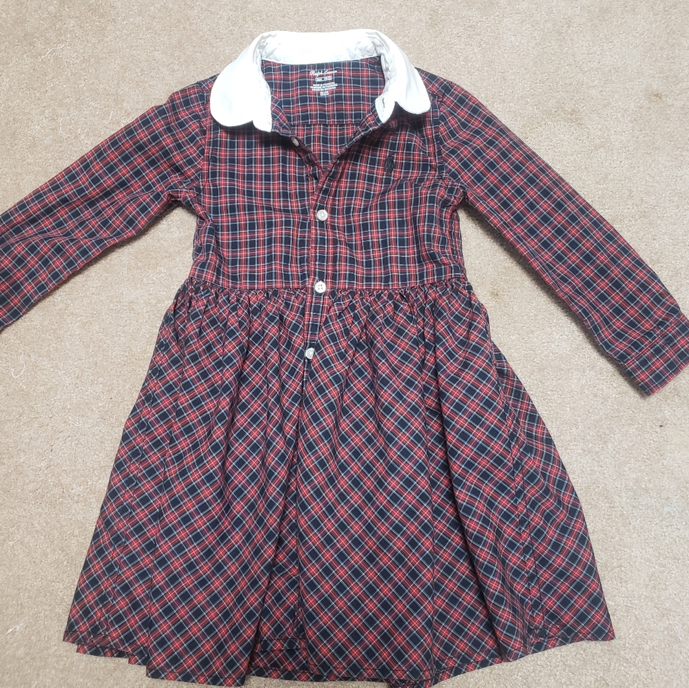 Ralph Lauren plaid dress 24M